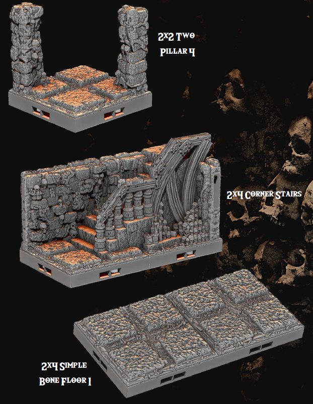 The Gloomcore Part 3 - Pathfinder - Dungeons & Dragons - RPG - Tabletop -Terrain - 28 mm / 1"- Aether Studios