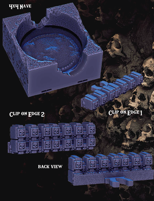 Brekkis Bastille Part 1 - Pathfinder - Dungeons & Dragons - RPG - Tabletop -Terrain - 28 mm / 1"- Aether Studios