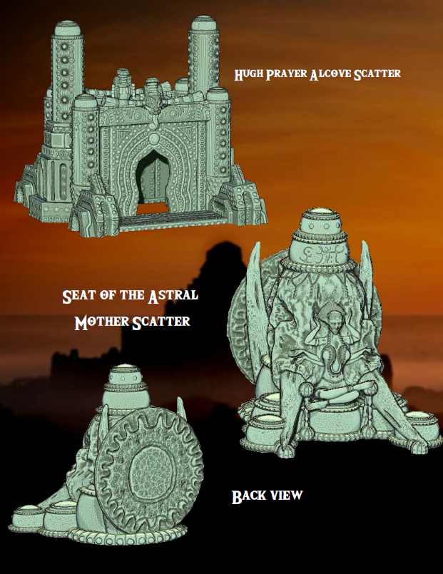 Temple of The Astral Mother - Pathfinder - Dungeons & Dragons - RPG - Tabletop -Terrain - 28 mm / 1"- Aether Studios