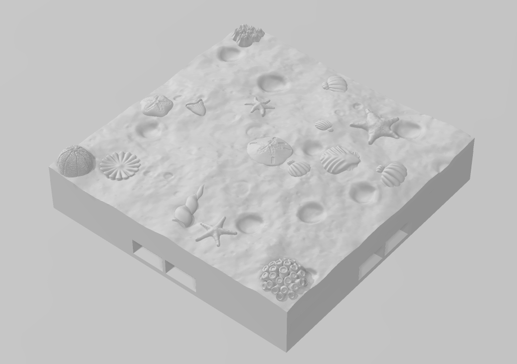 Seabed Floors Part 1 - Pathfinder - Dungeons & Dragons - RPG - Tabletop -Terrain - 28 mm / 1"- Aether Studios