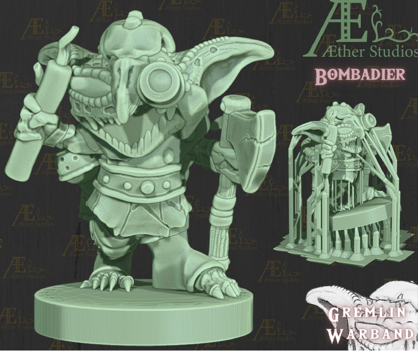 Gremlin Warband Part 1 - Pathfinder - Dungeons & Dragons - RPG - Tabletop -Terrain - 28 mm / 1"- Aether Studios