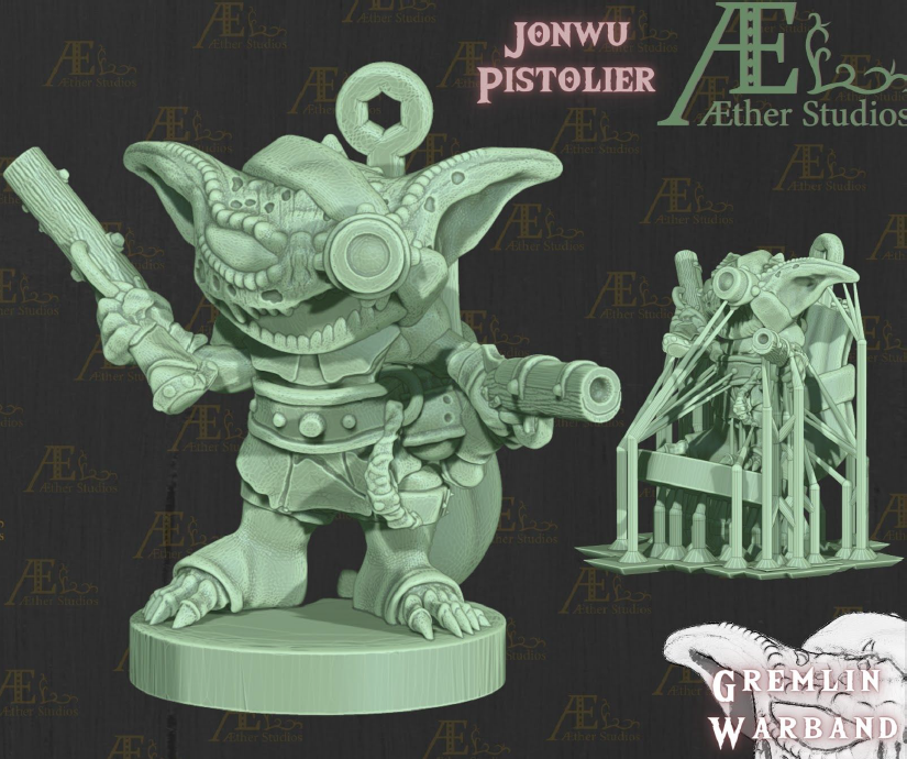 Gremlin Warband Part 1 - Pathfinder - Dungeons & Dragons - RPG - Tabletop -Terrain - 28 mm / 1"- Aether Studios