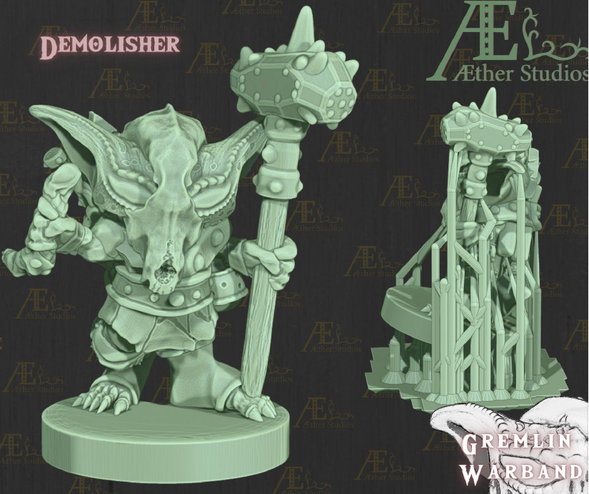 Gremlin Warband Part 2 - Pathfinder - Dungeons & Dragons - RPG - Tabletop -Terrain - 28 mm / 1"- Aether Studios