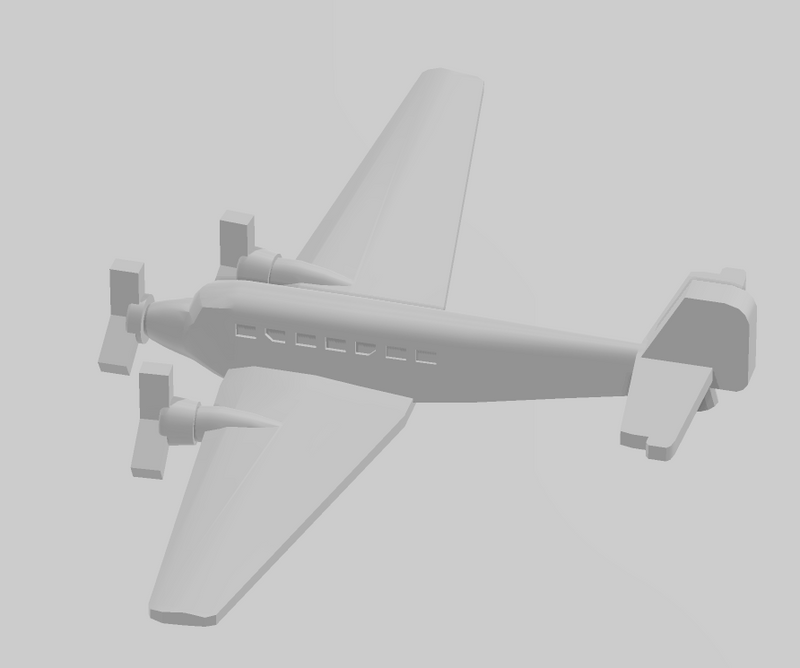 JU52 - German - Wargaming - Axis and Allies - Aviation Miniature - Tabletop - Warships