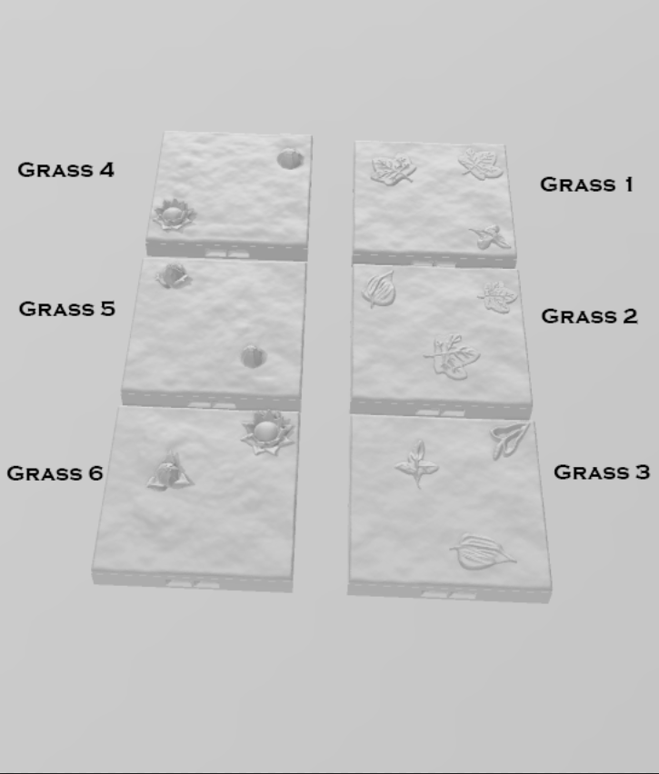 Hedge Grasses - Pathfinder - Dungeons & Dragons - RPG - Tabletop -Terrain - 28 mm / 1"- Aether Studios