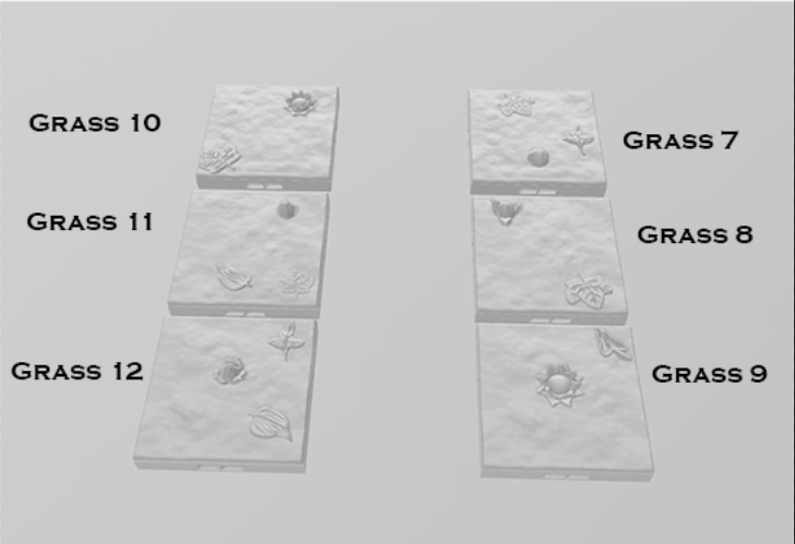 Hedge Grasses - Pathfinder - Dungeons & Dragons - RPG - Tabletop -Terrain - 28 mm / 1"- Aether Studios