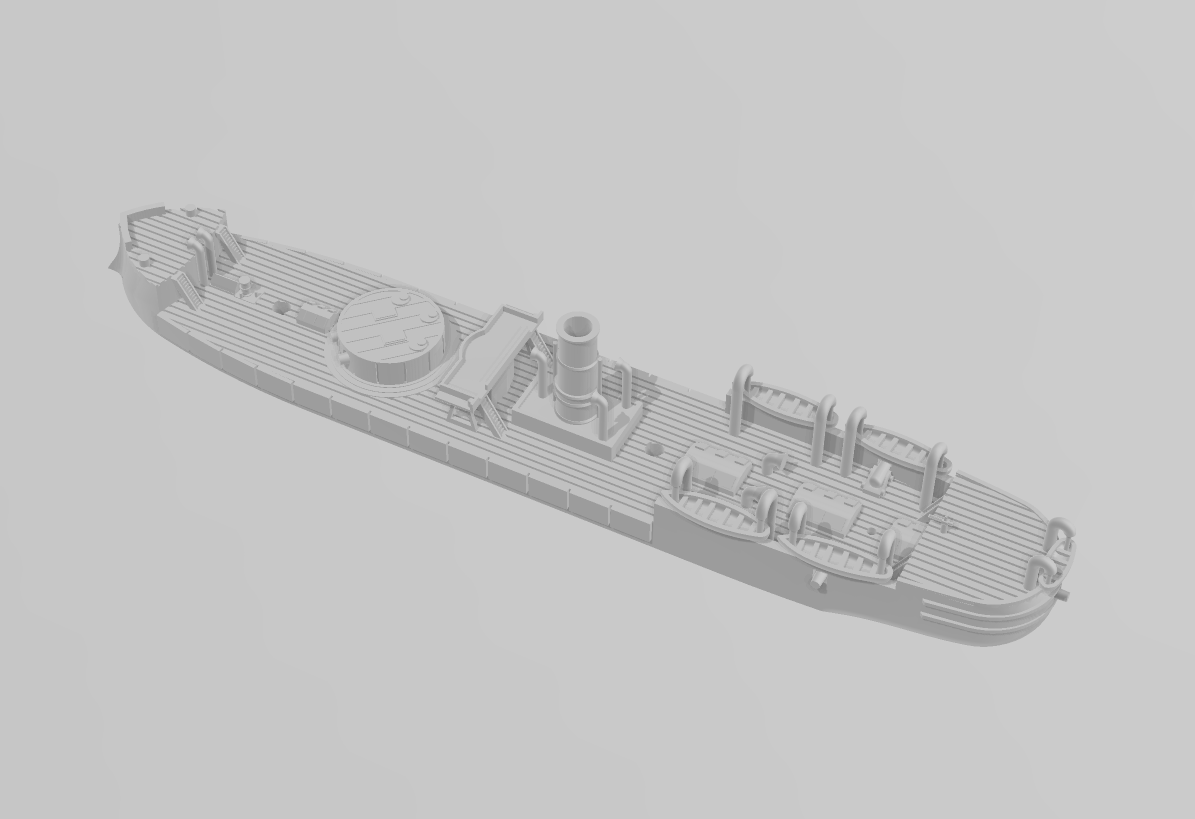 Huáscar - Ships - Sailboats - Age of Sail - War Game - Wargaming - Tabletop Games - 1:600 Scale