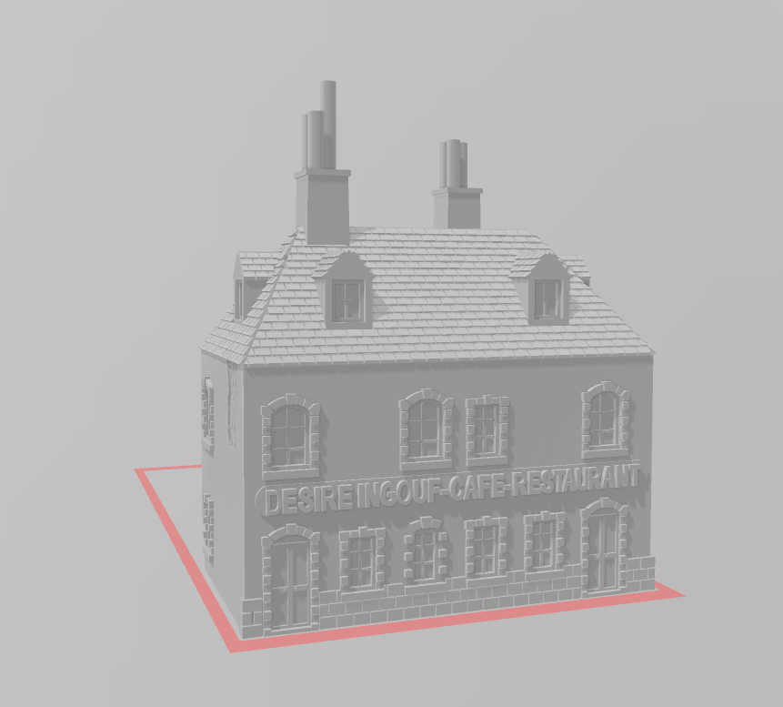 Cafe Ingouf - War Across Europe - Terrain - 28mm - 20mm - 15mm -  WOW Buildings