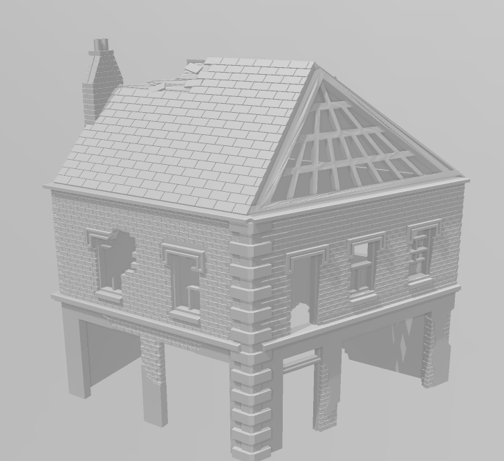 Dutch Town Shops - War Across Europe - Terrain - 28mm - 20mm - 15mm -  WOW Buildings