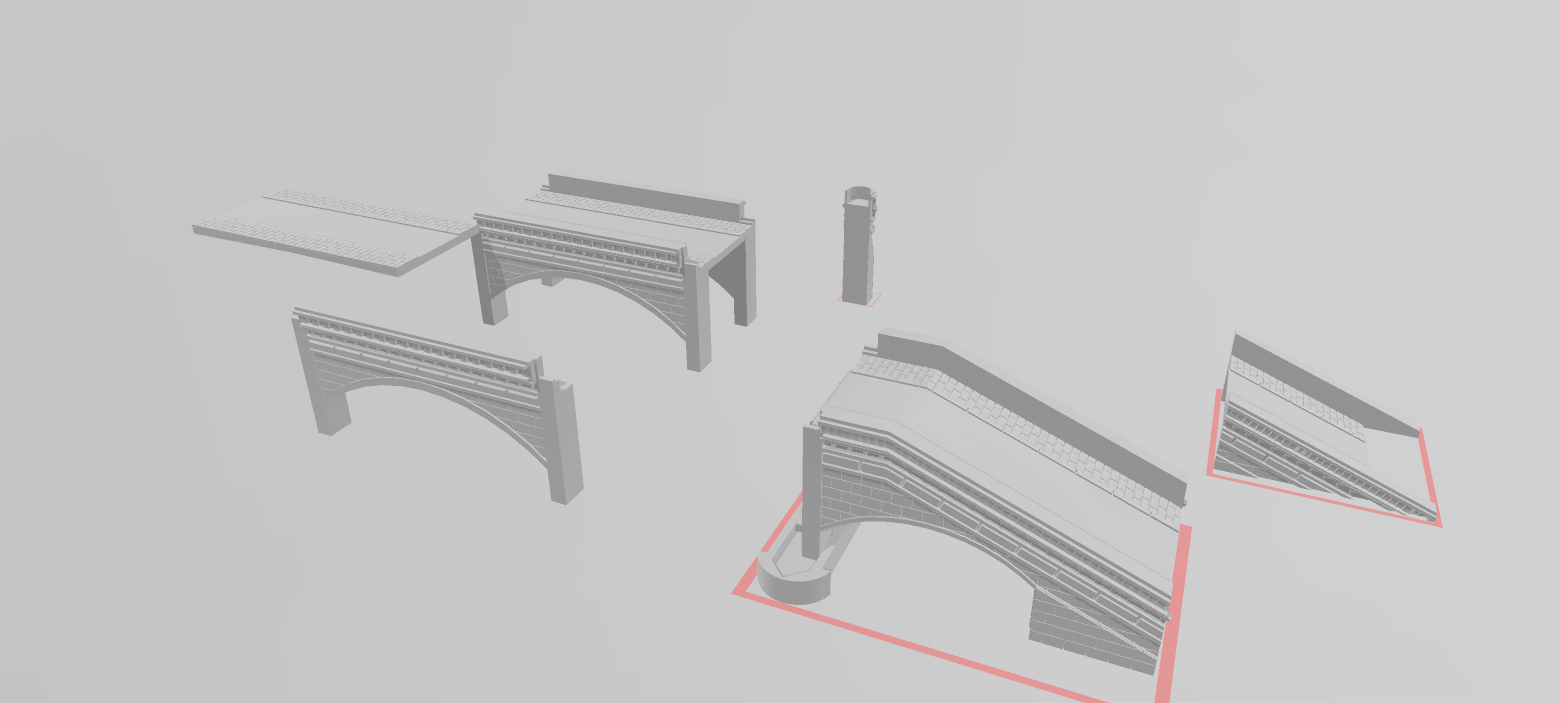 European Bridge - War Across Europe - Terrain - 28mm - 20mm - 15mm -  WOW Buildings
