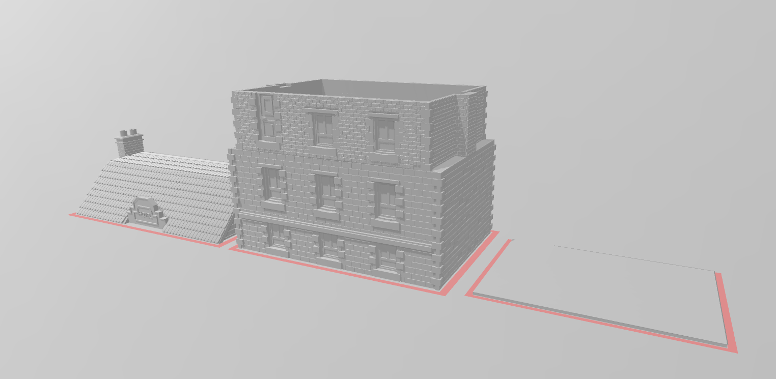 French Hotel - War Across Europe - Terrain - 28mm - 20mm - 15mm -  WOW Buildings
