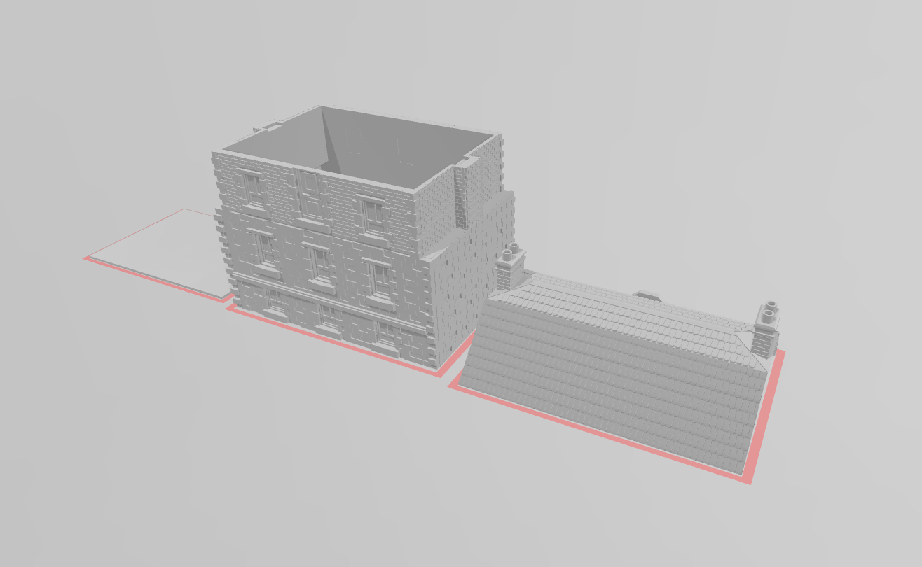 French Hotel - War Across Europe - Terrain - 28mm - 20mm - 15mm -  WOW Buildings