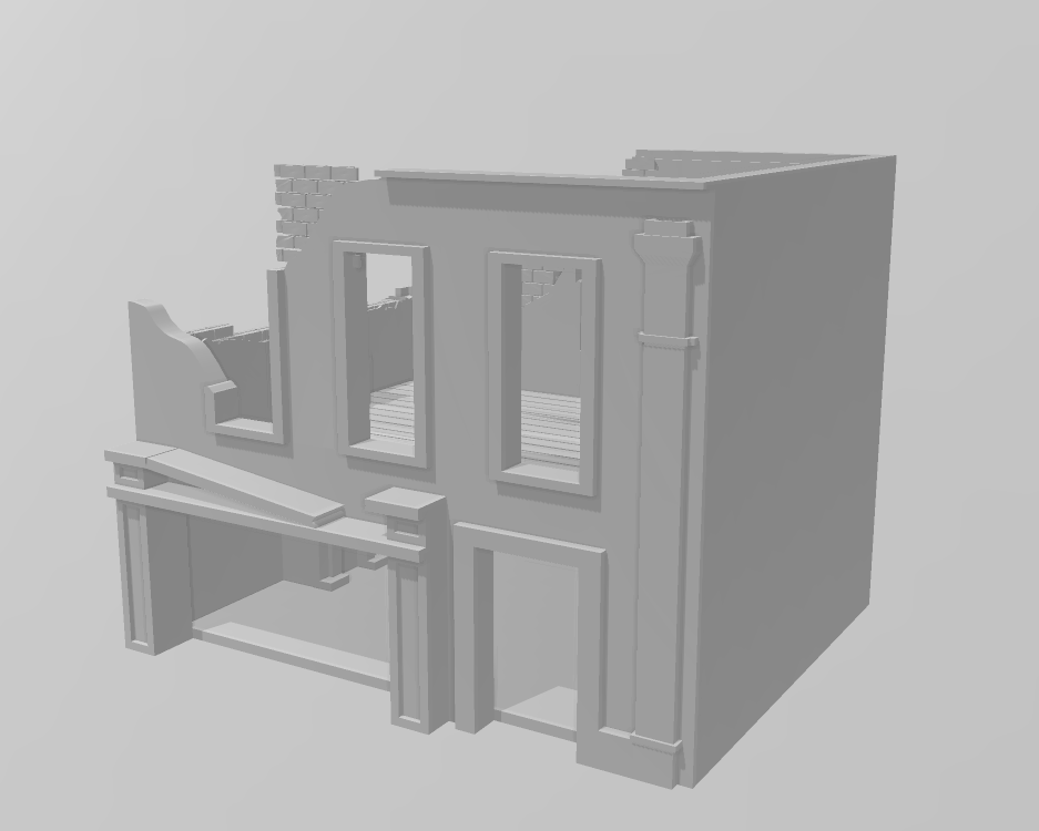 Normandy Street Ruins - War Across Europe - Terrain - 28mm - 20mm - 15mm -  WOW Buildings