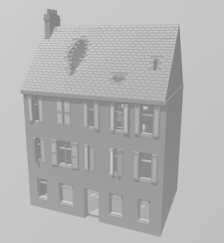Normandy Street Ruins - War Across Europe - Terrain - 28mm - 20mm - 15mm -  WOW Buildings