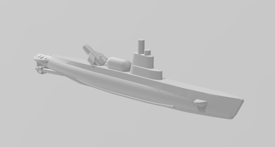 Submarine - Gato 1942 - USN - Wargaming - Axis and Allies - Naval Miniature -  Tabletop Games - Warships