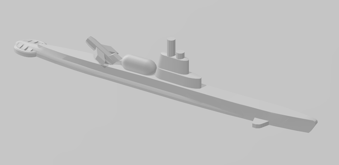 Submarine - Gato 1942 - USN - Wargaming - Axis and Allies - Naval Miniature -  Tabletop Games - Warships