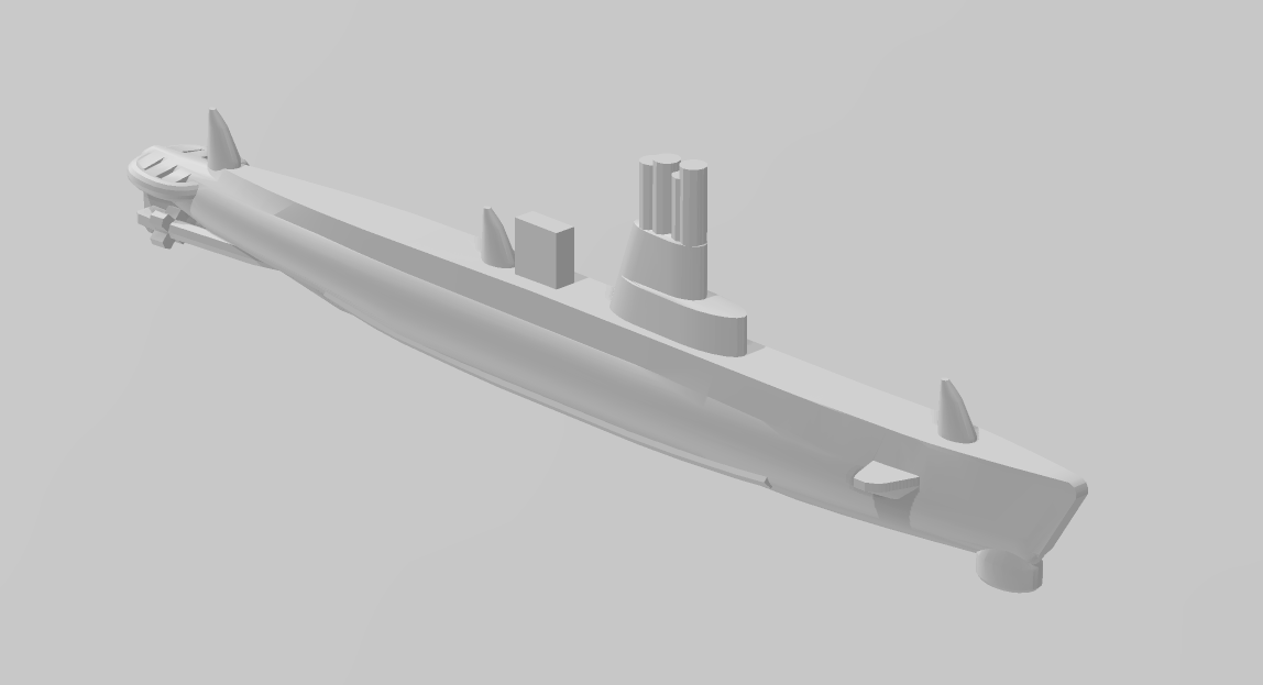 Submarine - Gato 1942 - USN - Wargaming - Axis and Allies - Naval Miniature -  Tabletop Games - Warships