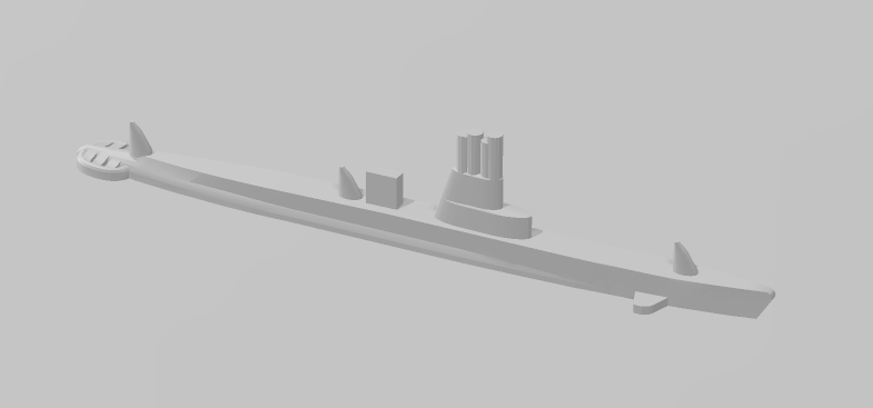 Submarine - Gato 1942 - USN - Wargaming - Axis and Allies - Naval Miniature -  Tabletop Games - Warships