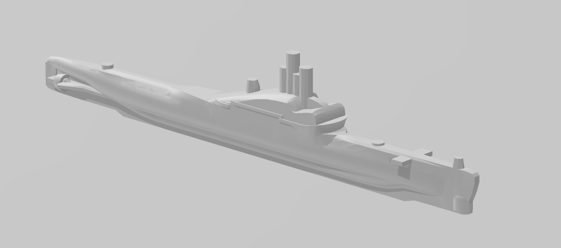 Submarine - Whiskey Class - USSR - Soviet Navy - Wargaming - Axis and Allies - Naval Miniature -  Tabletop Games - Warships