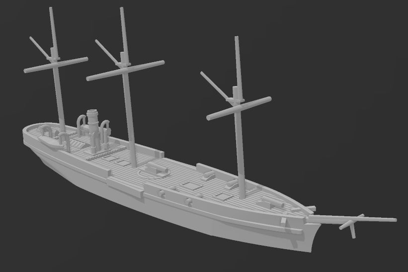 CSS McRae - Confederate - 1/600 Scale - Ships - Sailboats - Age of Sail