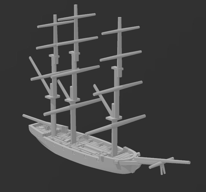 USS Preble - Union - 1/600 Scale - Ships - Sailboats - Age of Sail