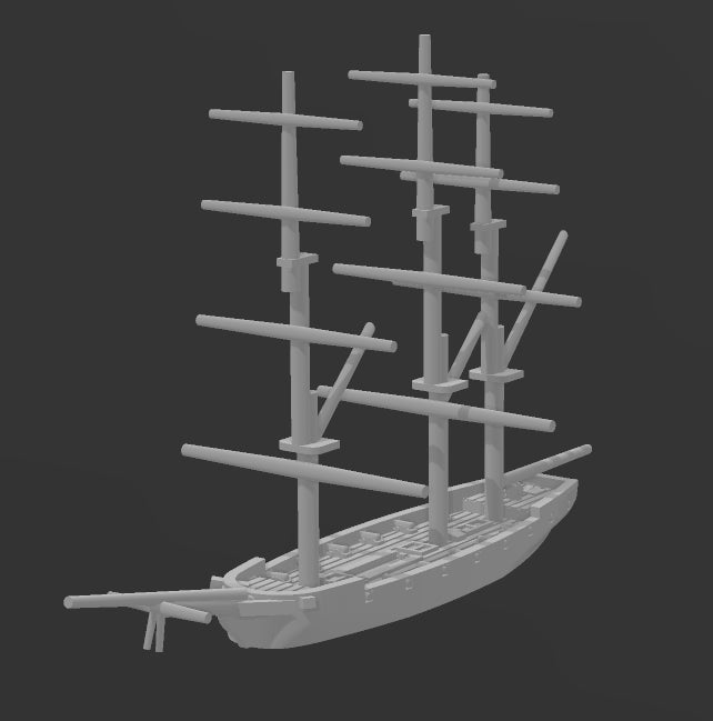 USS Preble - Union - 1/600 Scale - Ships - Sailboats - Age of Sail