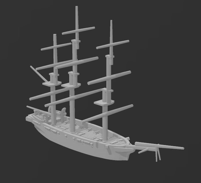 USS Vincennes - Union - 1/600 Scale - Ships - Sailboats - Age of Sail