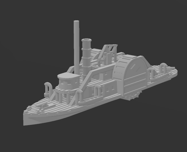 CSS Calhoun - Confederate - 1/600 Scale - Ships - Sailboats - Age of S