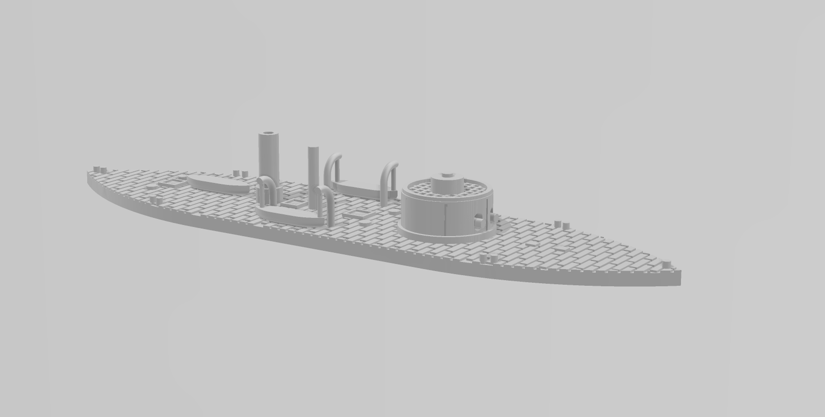 USS Canonicus - Union - Ships - Sailboats - Age of Sail - War Game - Wargaming - Tabletop Games - 1/600 Scale