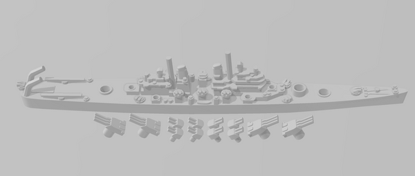 Baltimore - US Navy - Rotating Turret - Wargaming - Naval Miniature