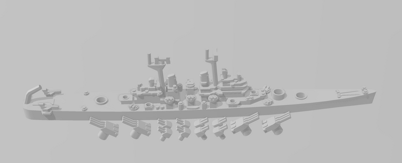 Baltimore - US Navy - Rotating Turret - Wargaming - Naval Miniature