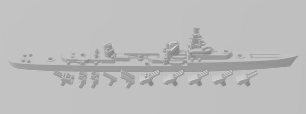Emile Bertin - French Navy - Rotating Turret - Wargaming - Naval Miniature