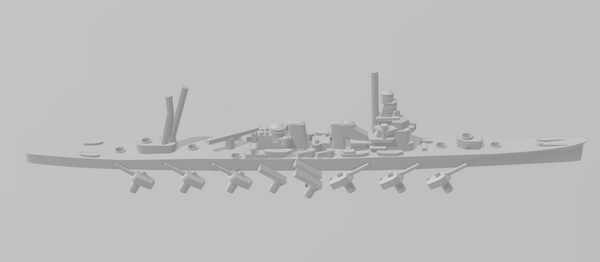Furutaka - IJN - Japanese Navy - Rotating Turret - Wargaming - Naval Miniature