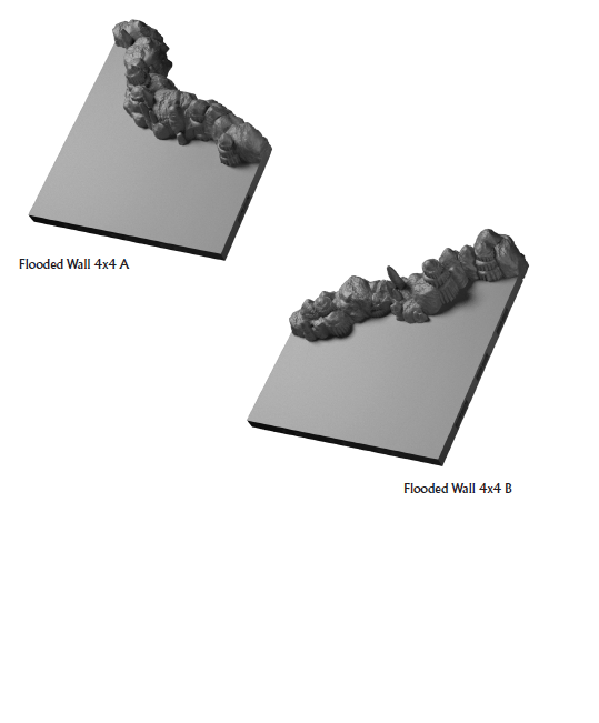 Even More Flooded Caverns - Lost Dungeons - DragonLock - DND - Pathfinder - RPG - Dungeon & Dragons - 28 mm/ 1" - Terrain - Fat Dragon Games