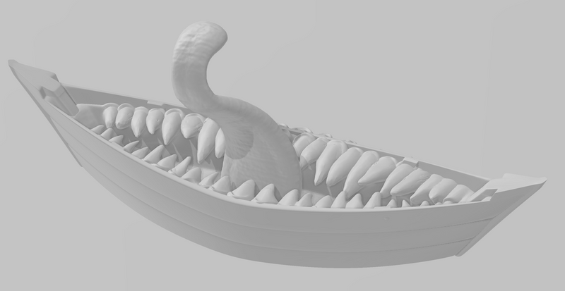 Canoe Mimic - DND - Pathfinder - Dungeons & Dragons - RPG - Tabletop - mz4250- Miniature-28mm-1"Scale