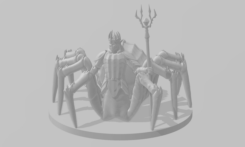 Drider Licht - DND - Pathfinder - Dungeons & Dragons - RPG - Tabletop - mz4250- Miniature-28mm-1"Scale