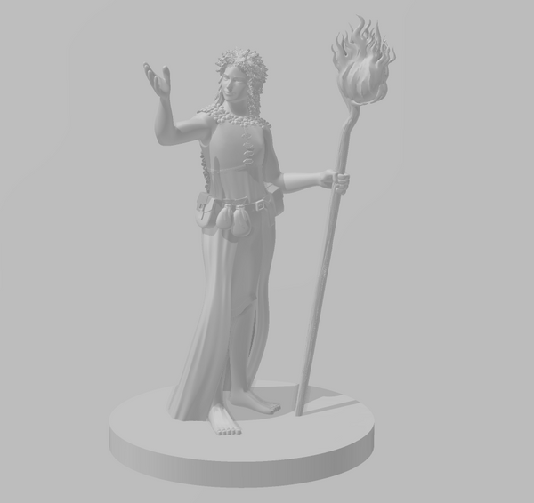 Dryad Female Sorcerer - DND - Pathfinder - Dungeons & Dragons - RPG - Tabletop - mz4250- Miniature-28mm-1"Scale