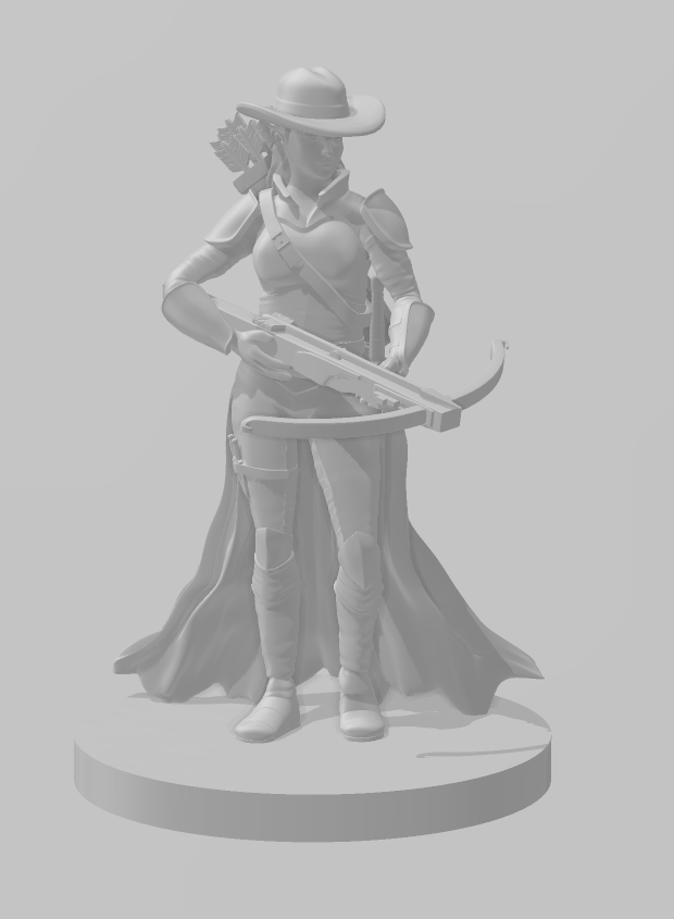 Pathfinder Ranger Crossbow Elf Female Crossbow Ranger - DND - Pathfinder - Dungeons & Dragons - R