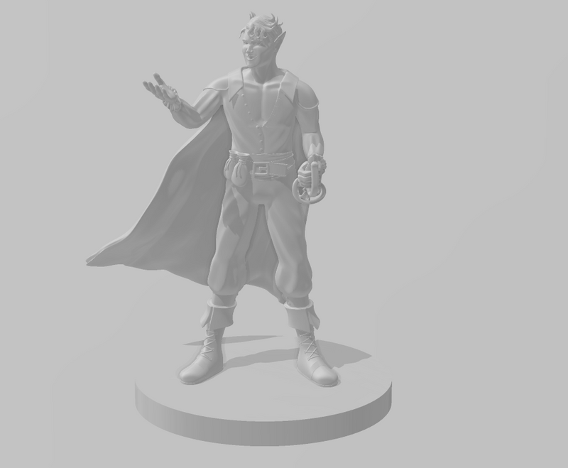 Elf Male Fey Hexblade Warlock- DND - Pathfinder - Dungeons & Dragons - RPG - Tabletop - mz4250- Miniature-28mm-1"Scale