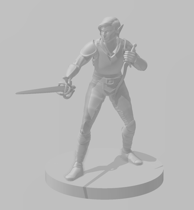 Shadow Fey Elves  - DND - Pathfinder - Dungeons & Dragons - RPG - Tabletop - mz4250- Miniature-28mm-1"Scale