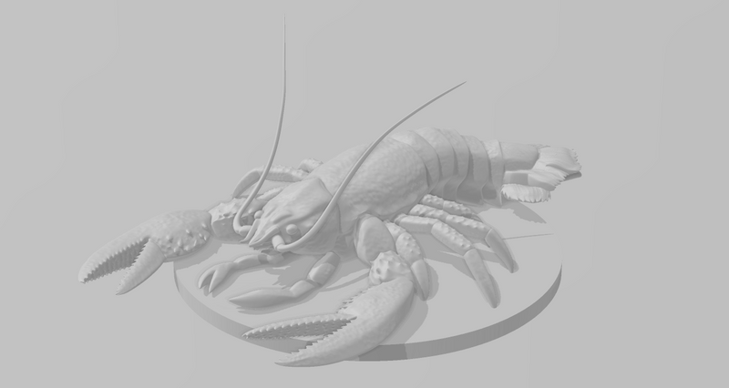 Giant Lobster - DND - Pathfinder - Dungeons & Dragons - RPG - Tabletop - mz4250- Miniature-28mm-1"Scale