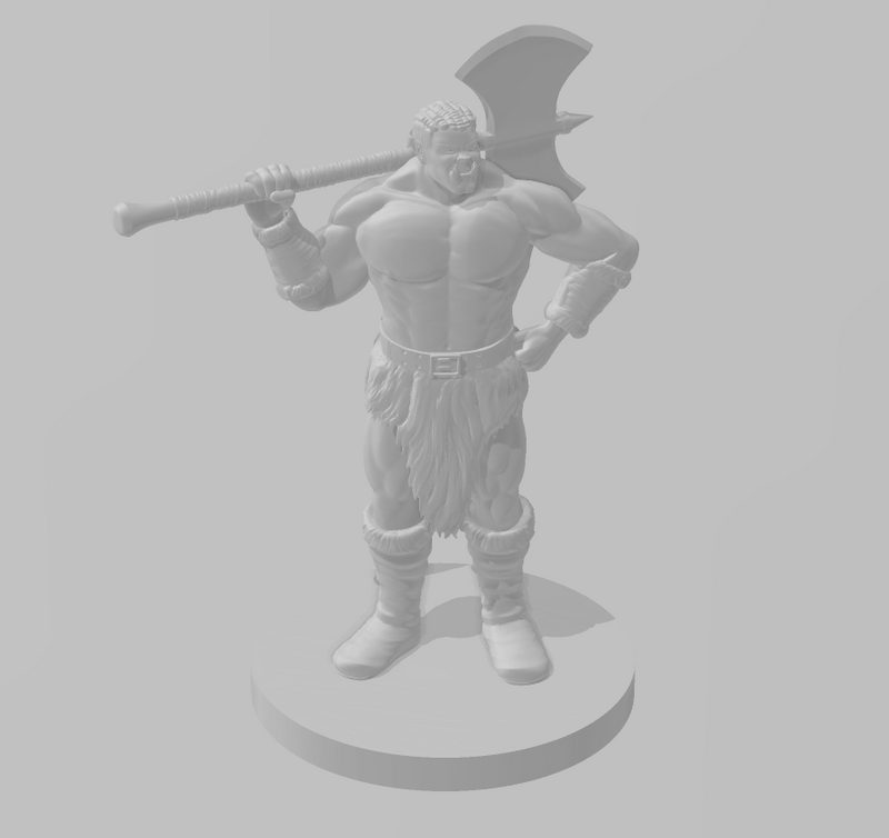 Half Orcs - DND - Pathfinder - Dungeons & Dragons - RPG - Tabletop - mz4250- Miniature-28mm-1"Scale