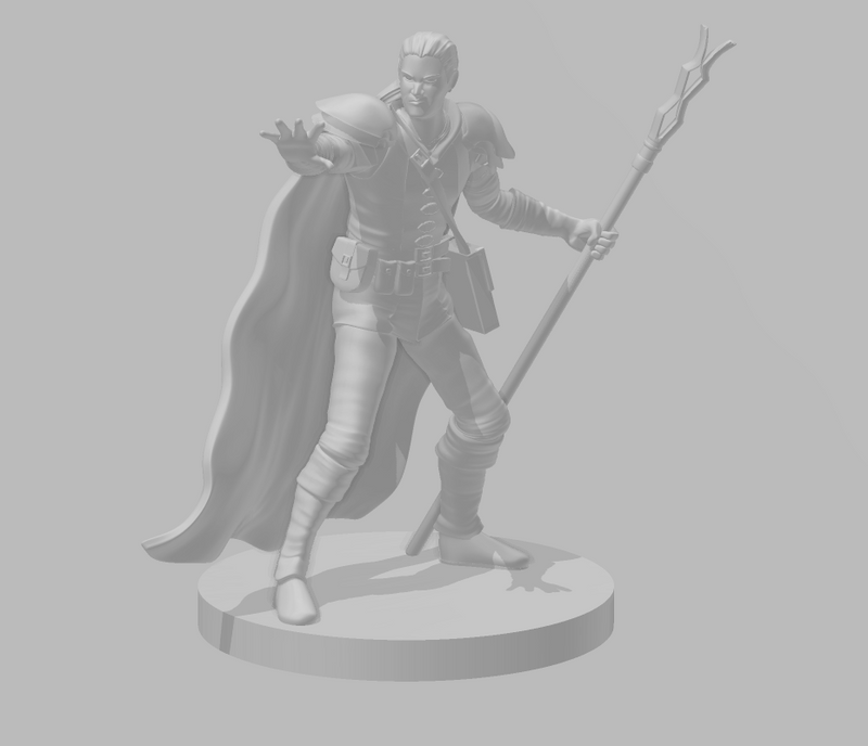 Male Humans Pack 1 - DND - Pathfinder - Dungeons & Dragons - RPG - Tabletop - mz4250- Miniature-28mm-1"Scale