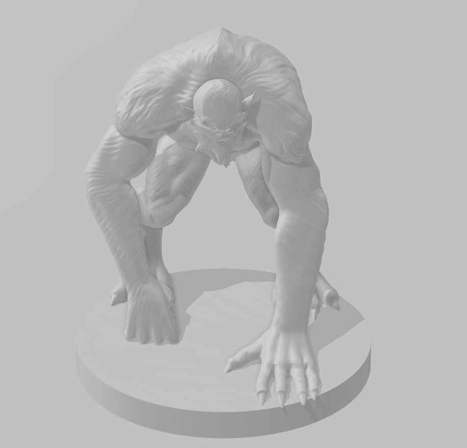 Quaggoth Mini Quaggoth - DND - Pathfinder - Dungeons & Dragons - RPG - Tabletop - mz