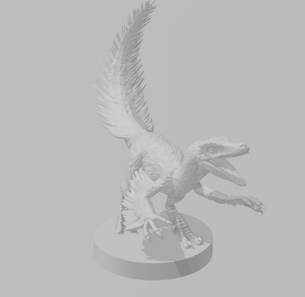 Velociraptor - DND - Pathfinder - Dungeons & Dragons - RPG - Tabletop - mz4250- Miniature-28mm-1"Scale