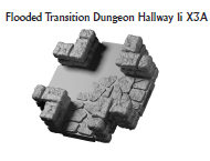 Flooded Transitional Hallway 1in - 28 mm / 1" - DragonLock - DND - Pathfinder - RPG - Dungeon & Dragons - Terrain - Fat Dragon Games