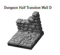 Lost Dungeon Transition Walls - 28 mm / 1" - DragonLock - DND - Pathfinder - RPG - Dungeon & Dragons - Terrain - Fat Dragon Games