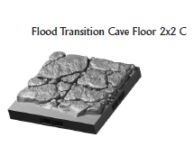 Transitional Flooding Floors - 28 mm / 1" - DragonLock - DND - Pathfinder - RPG - Dungeon & Dragons - Terrain - Fat Dragon Games