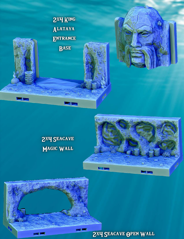 King Alataya 2x4 Collection- Pathfinder - Dungeons & Dragons - RPG - Tabletop-Terrain - 28 mm / 1"- Aether Studios