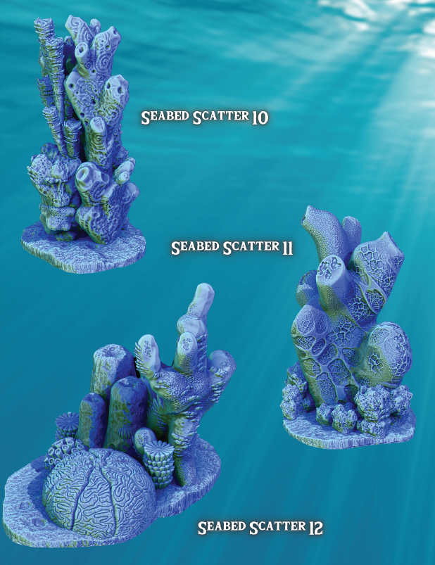 Seabed Scatter - Pathfinder - Dungeons & Dragons - RPG - Tabletop-Terrain - 28 mm / 1"- Aether Studios